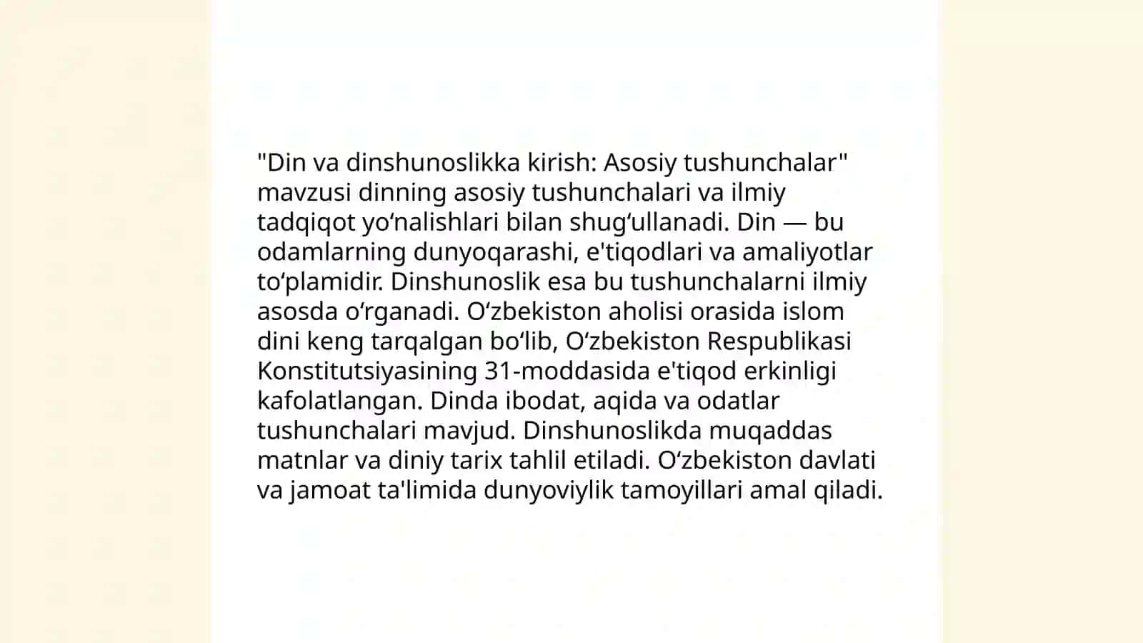 Din va dinshunoslikka kirish 3