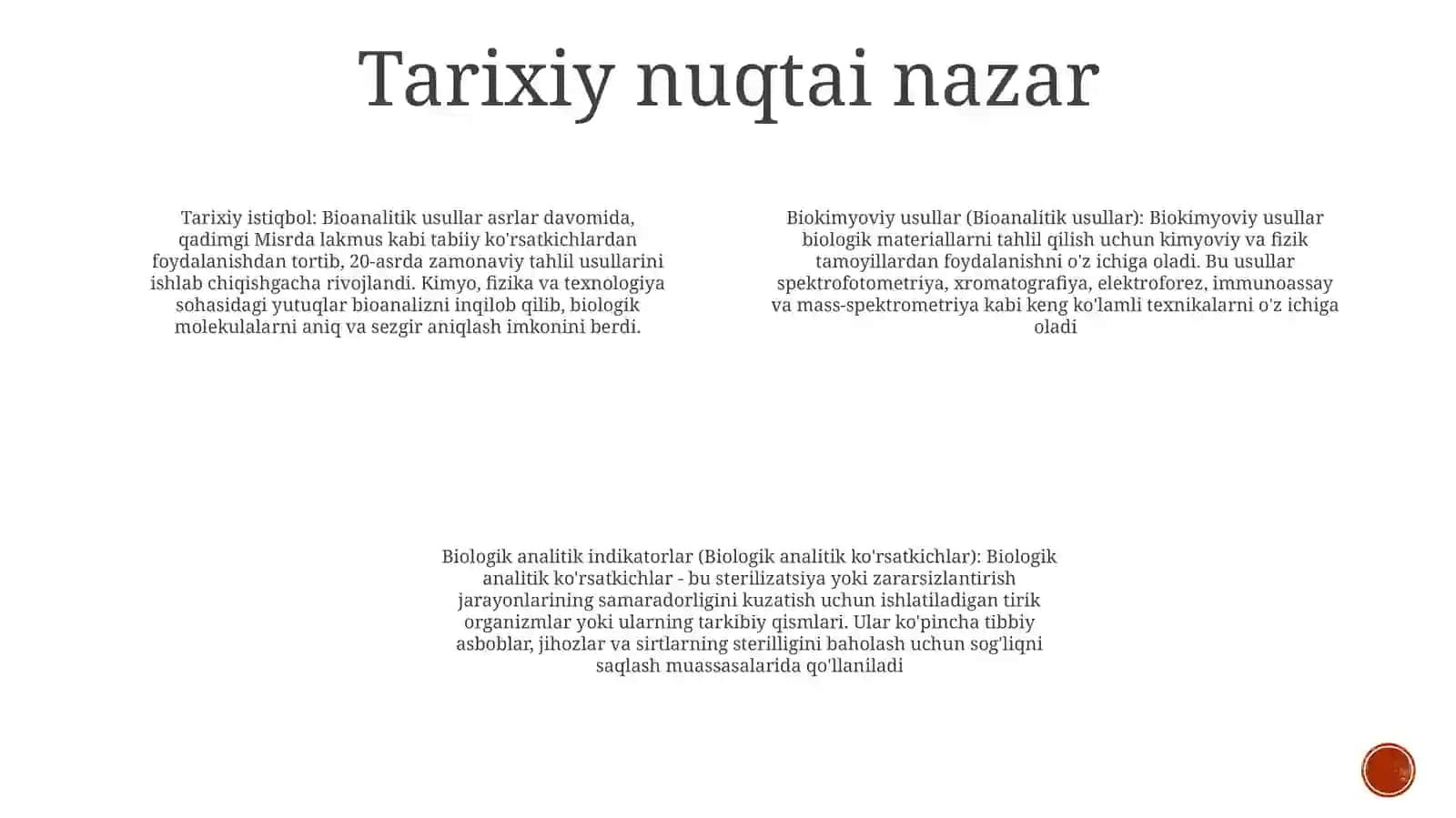 Biokimyoviy Usullar 3