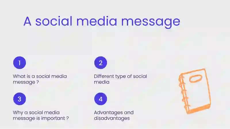 A social media message 3