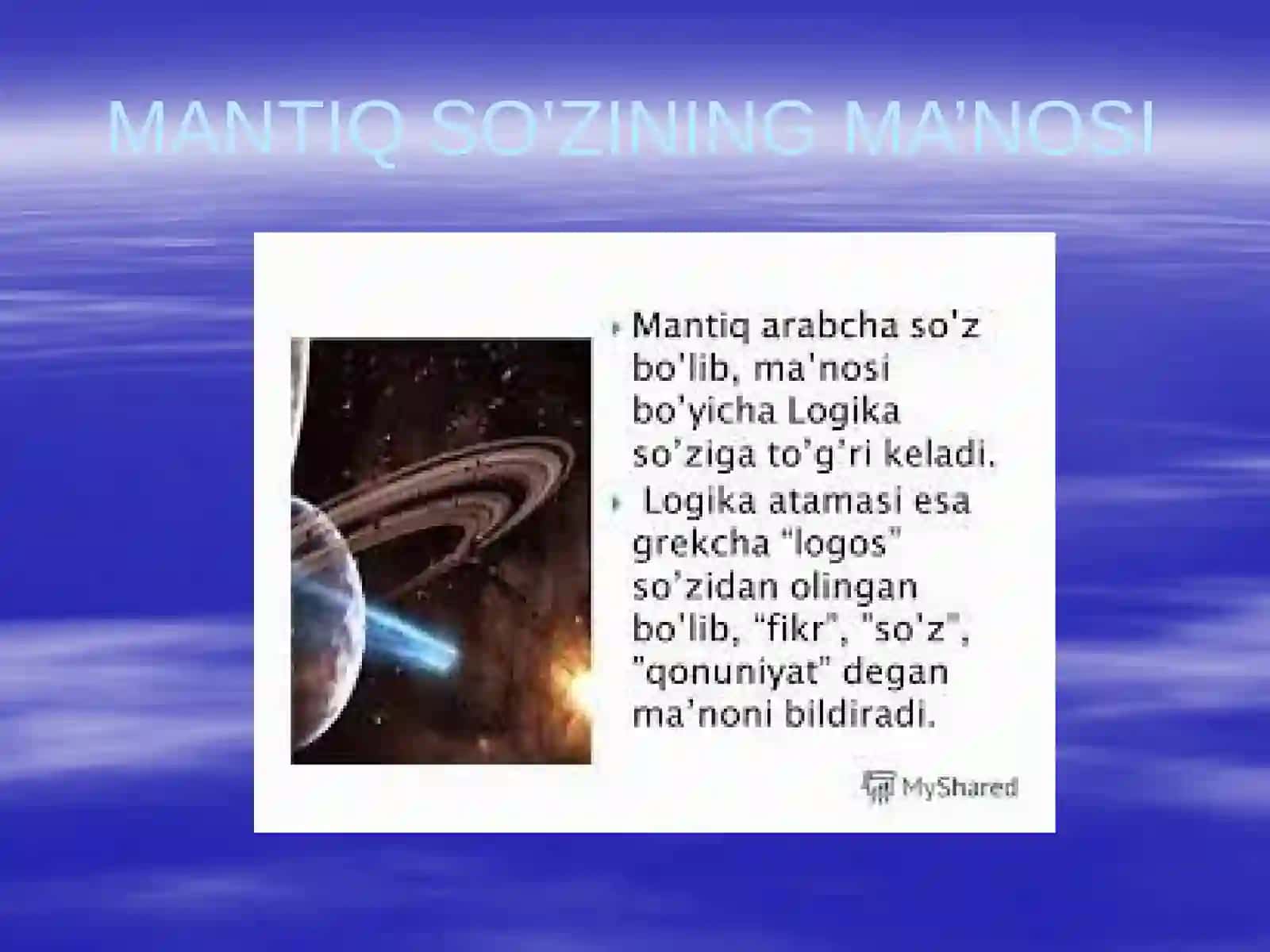 Mantiq-bilish nazariyasi 3
