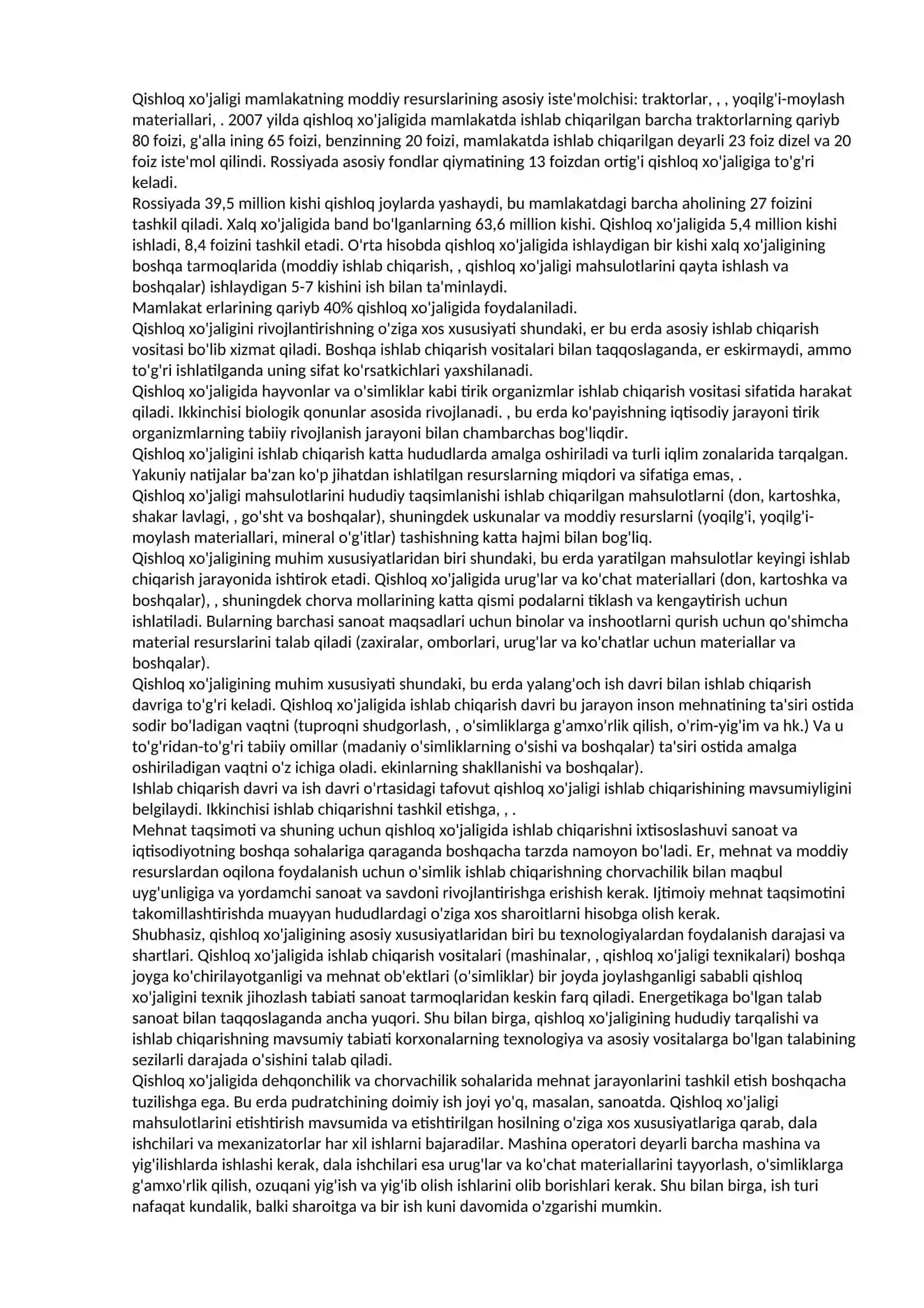 MDX MAMLAKATLARI QISHLOQ XO`JALIGI 3