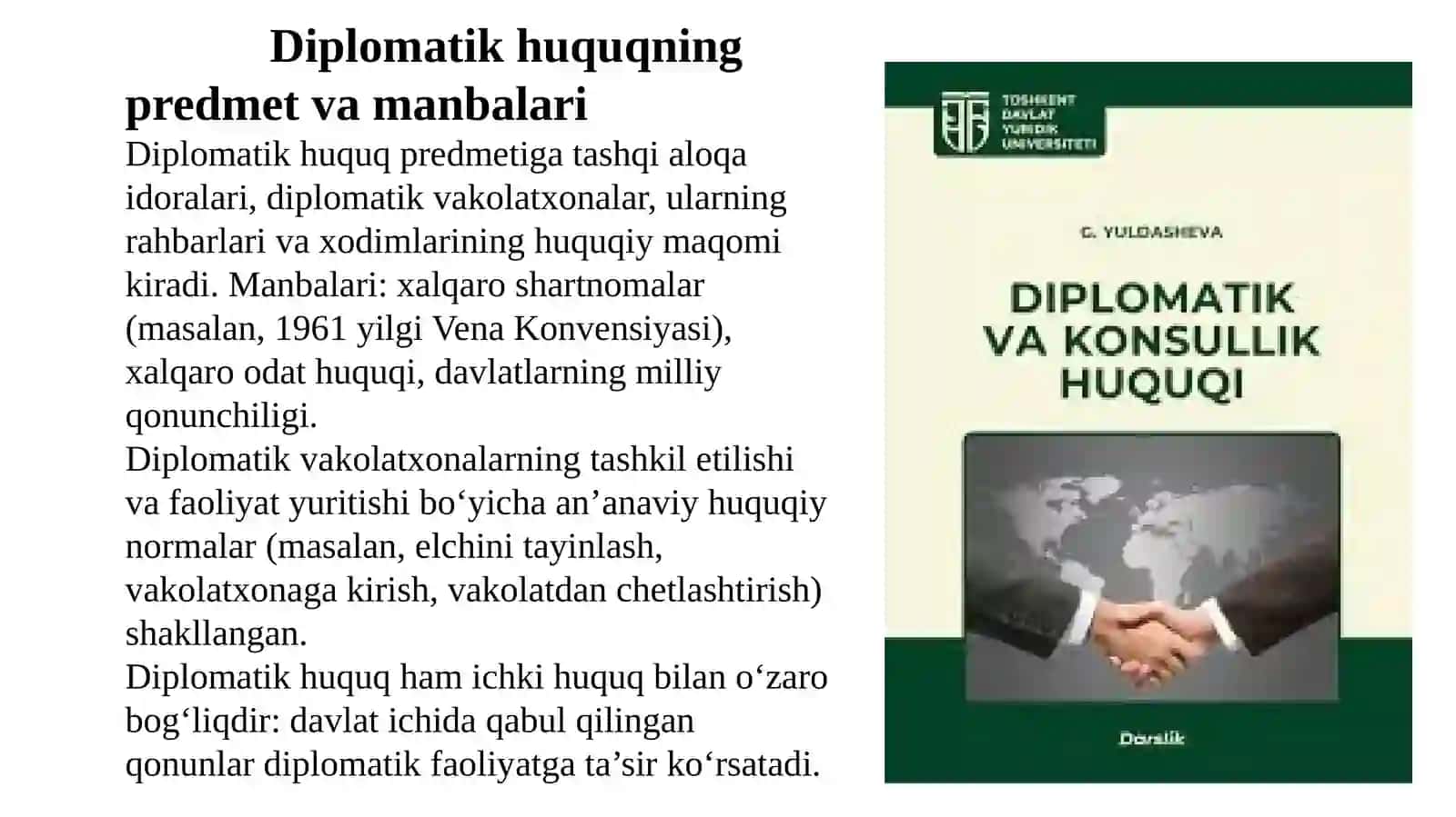 Diplomatik va konsullik huquqi 3