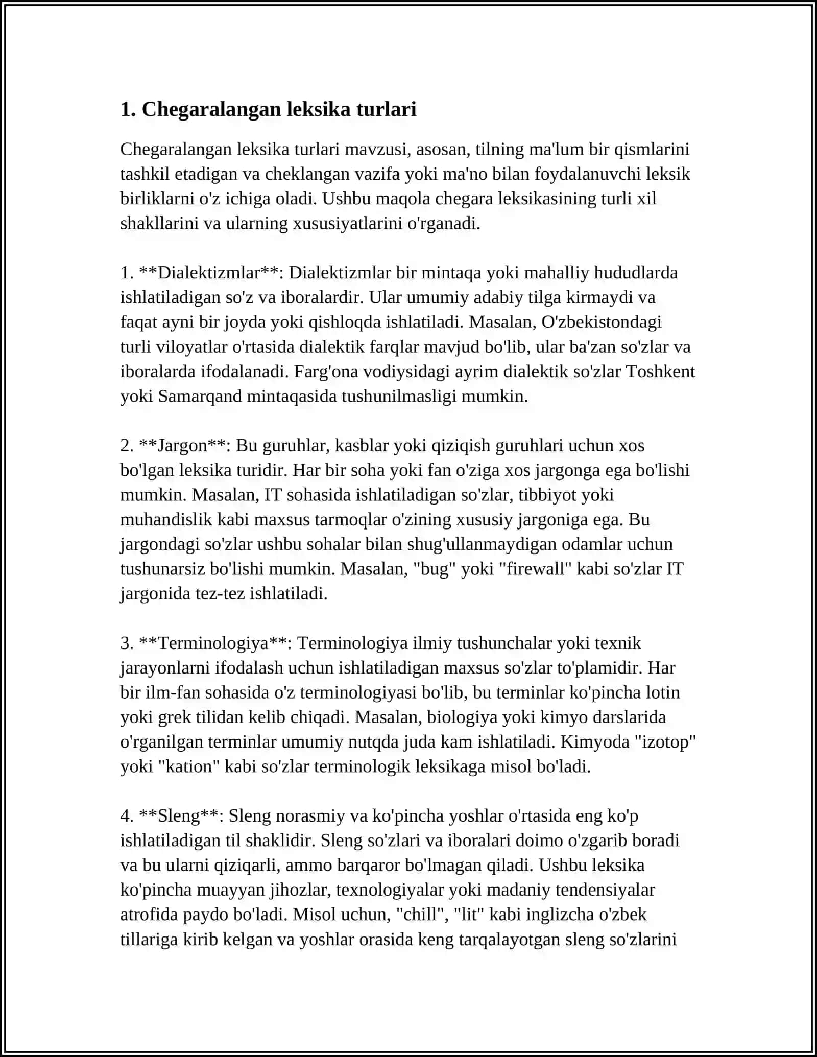 ISTE'MOL DOIRASI CHEGARALANGAN LEKSIKA 3