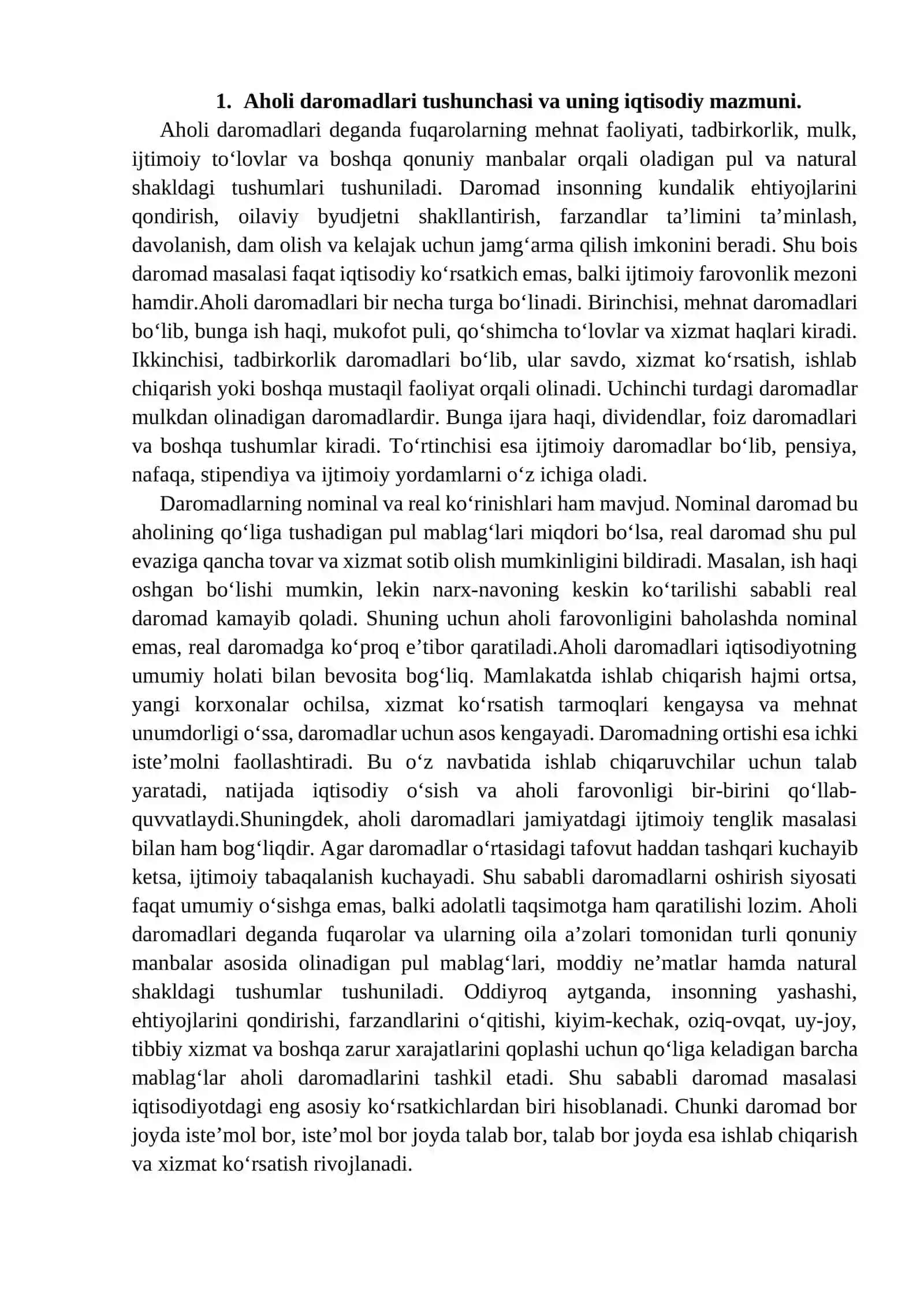 Aholi daromadlarini oshirish yoʻllari 3