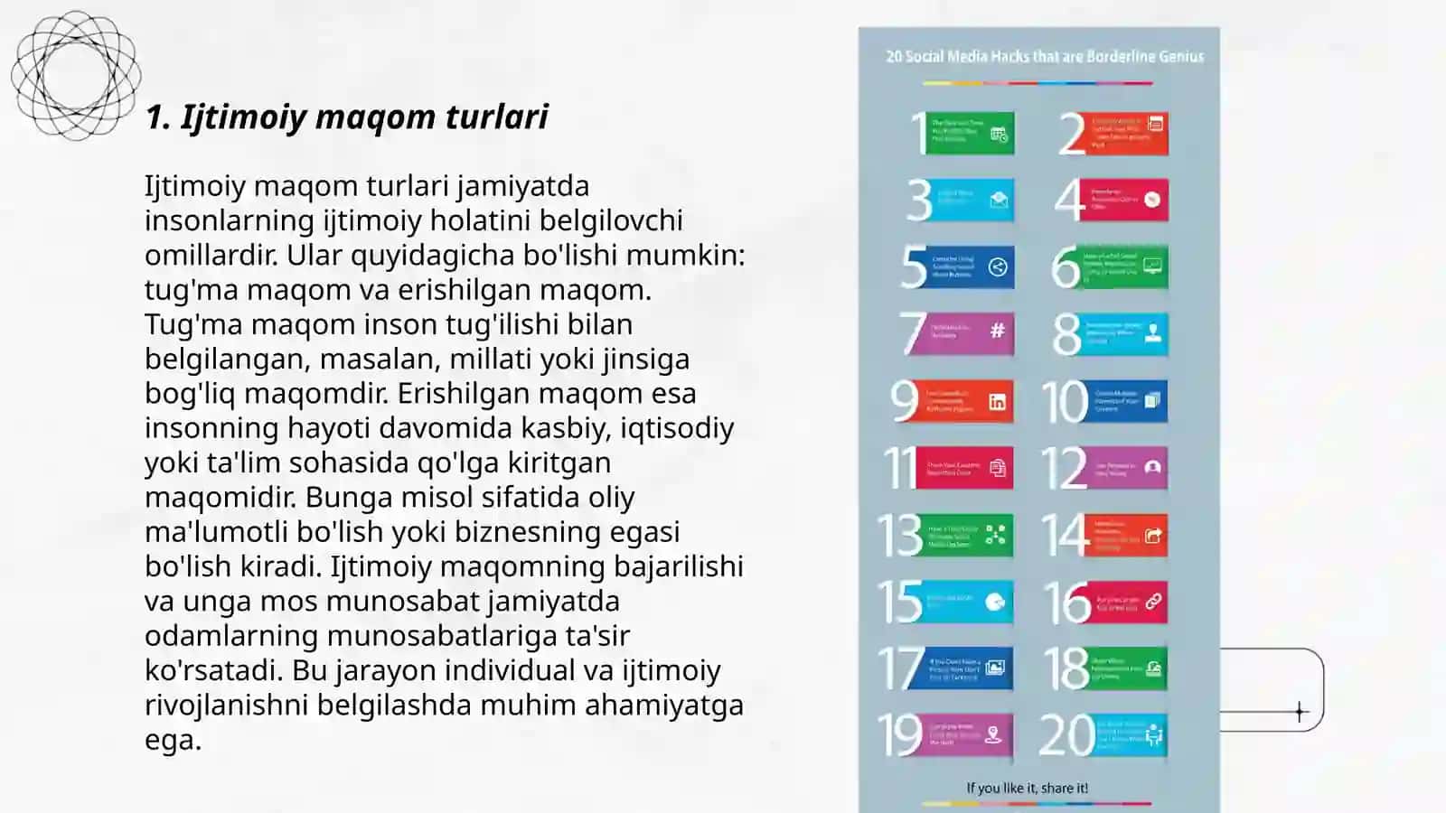 Ijtimoiy maqom va ijtimoiy rol 3