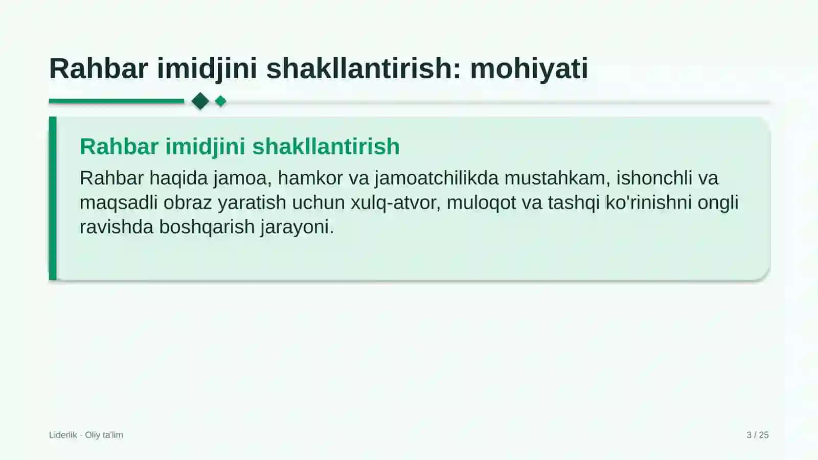 Axborot texnologiyalari sohasida rahbar imidjini shakllantirish 3