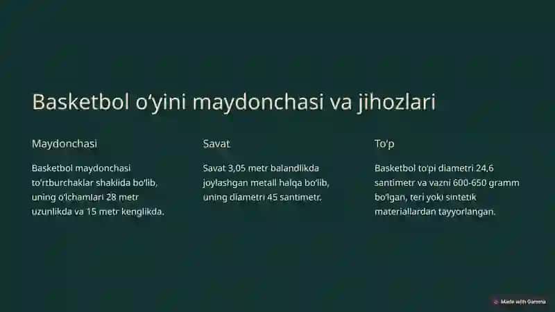 Basketbol oʻyin texnikasi va qoidalari 3
