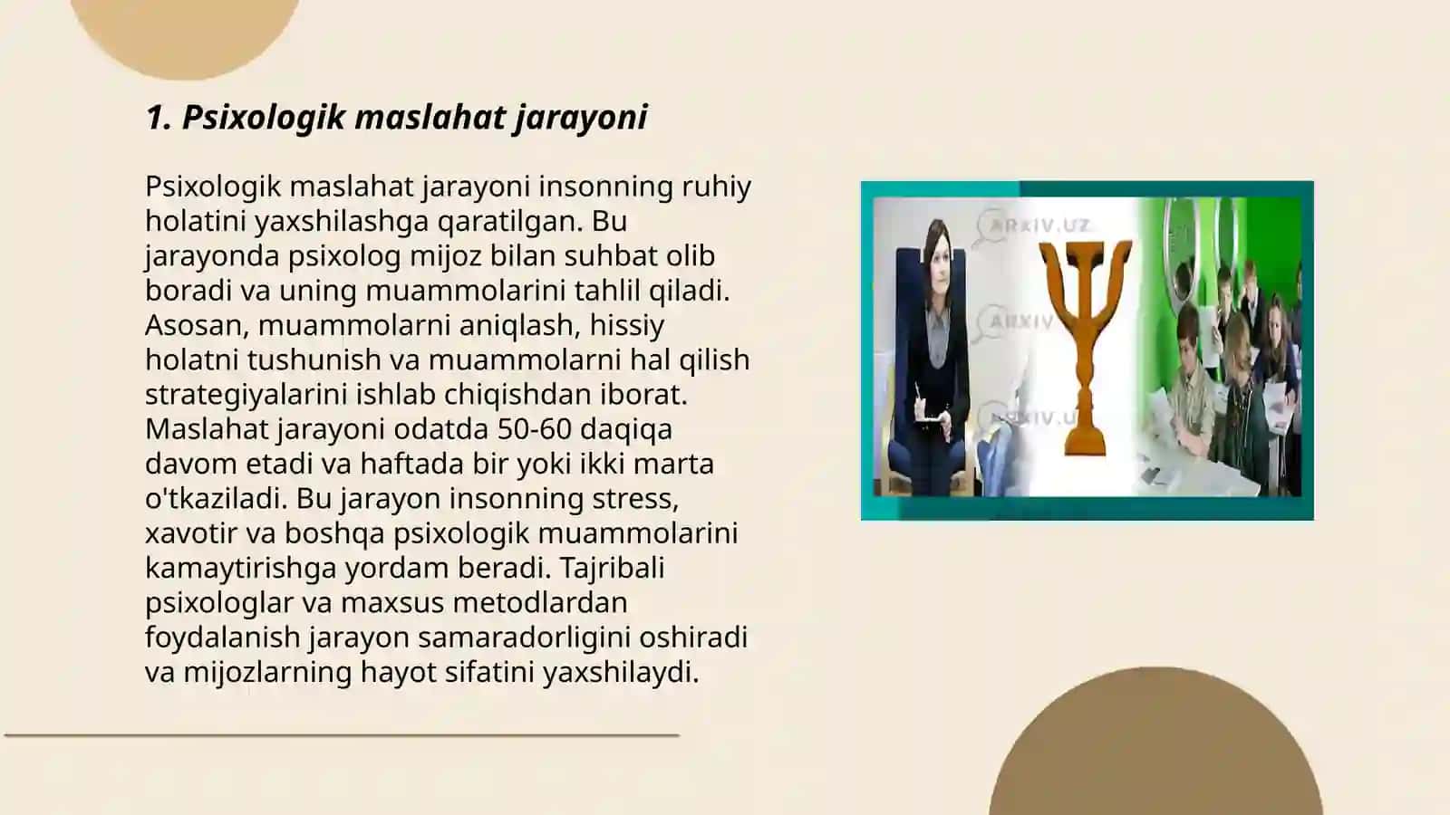 Psixologik maslahat jarayoni 3