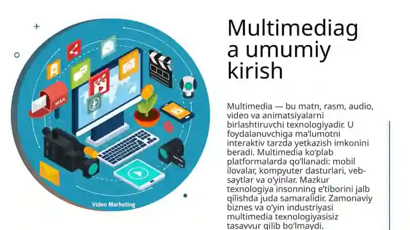 Multimediadan biznesda foydalanish. Multimediadan o‘yinlarda foydalanish 3