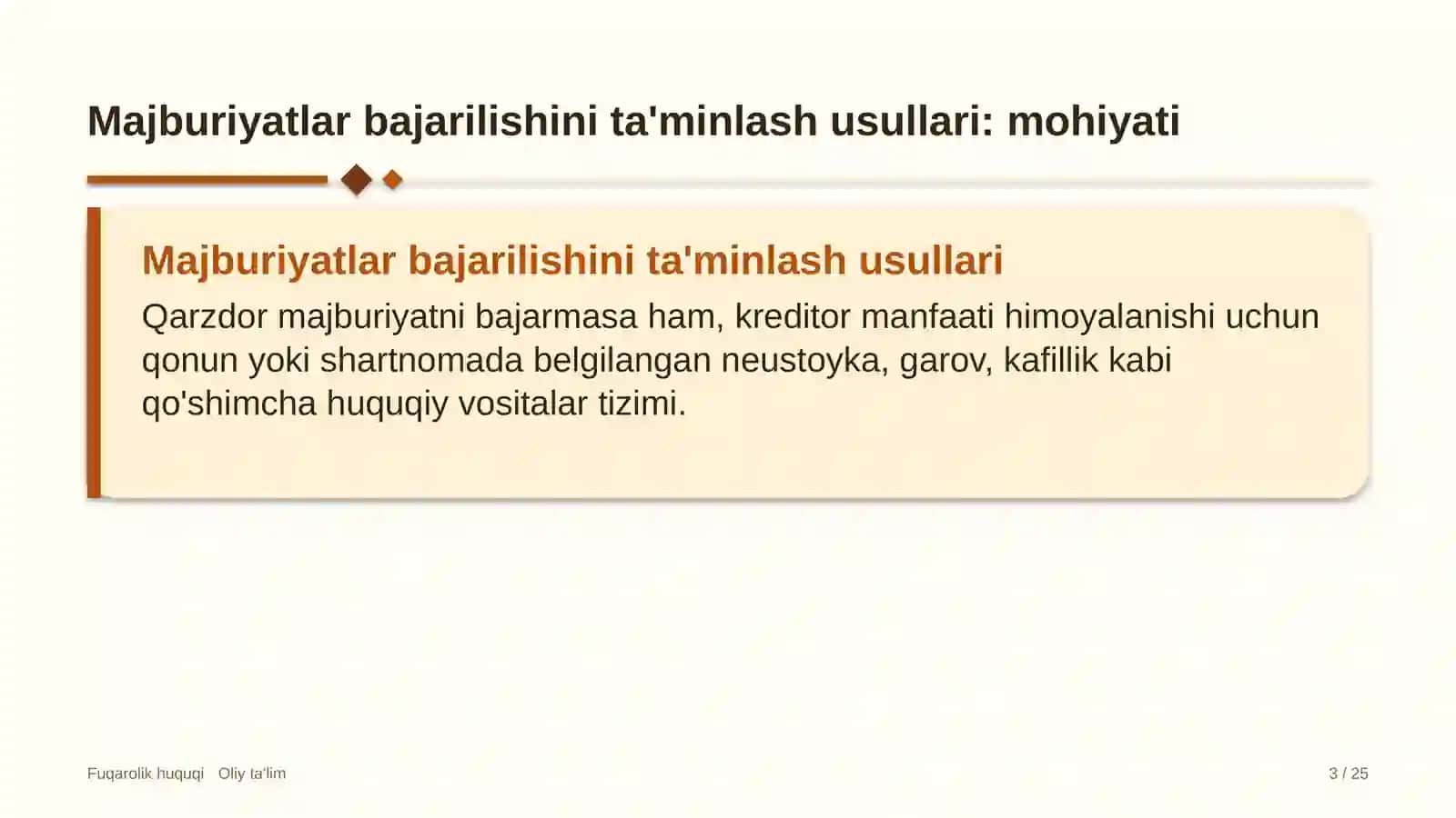 Blokcheyn loyihalarida majburiyatlar bajarilishini ta'minlash usullari 3