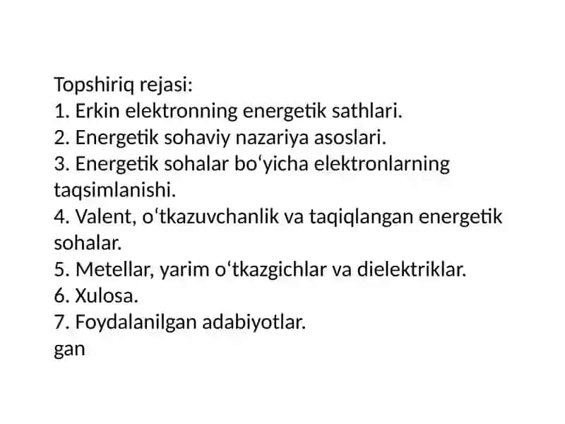Kristallarning sohaviy nazariyasi 3