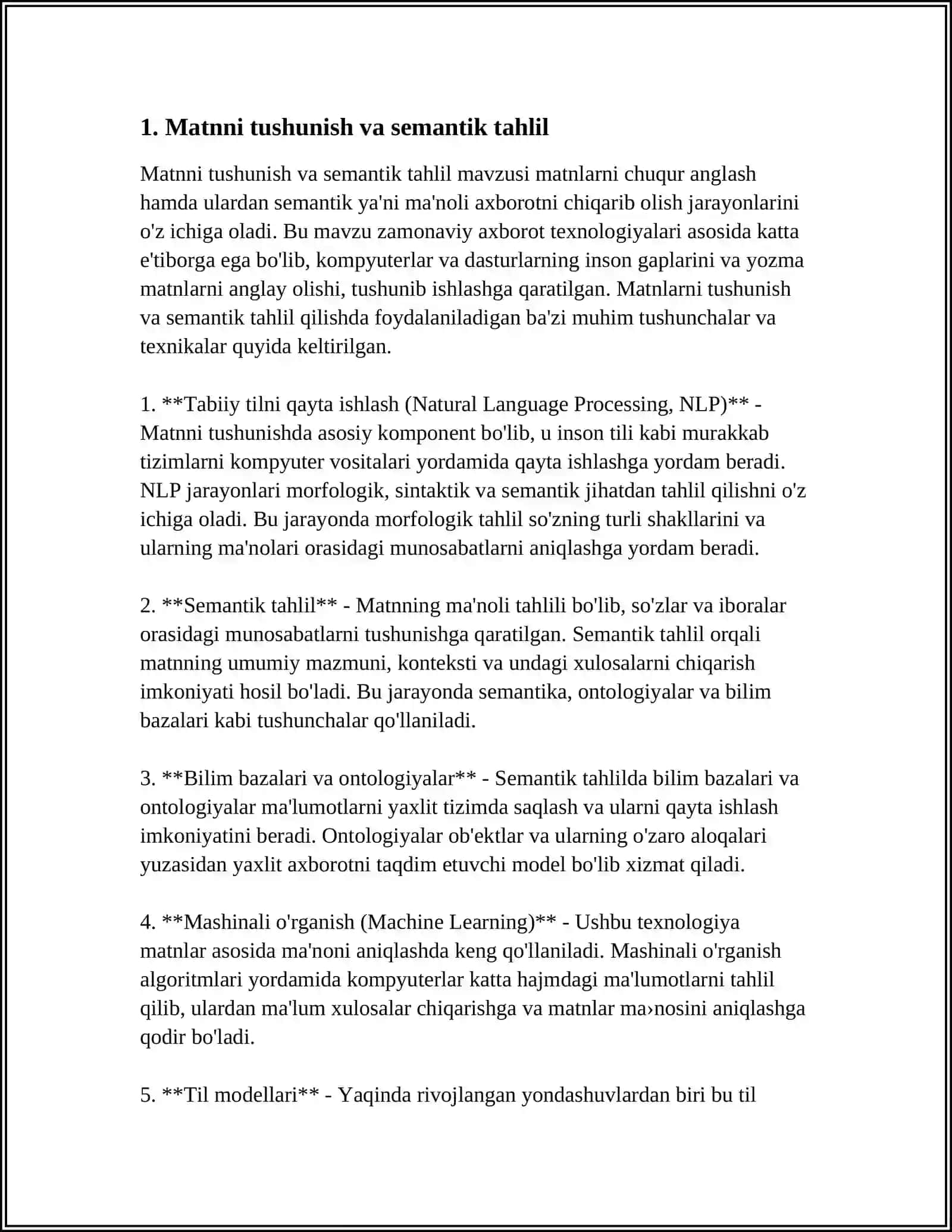 SEMANTIK ANALIZGA ASOSLANGAN QIDIRUV TIZIMI 3