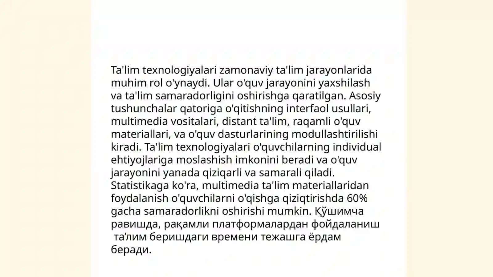 Tarbiya texnalogiyalari 3
