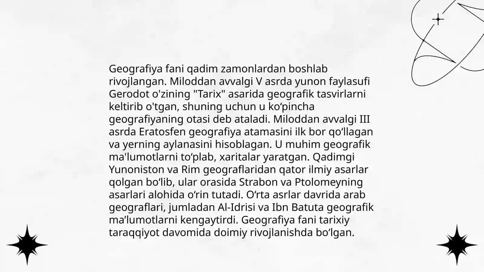 Geografiyaning rivojlanish bosqichlari 3