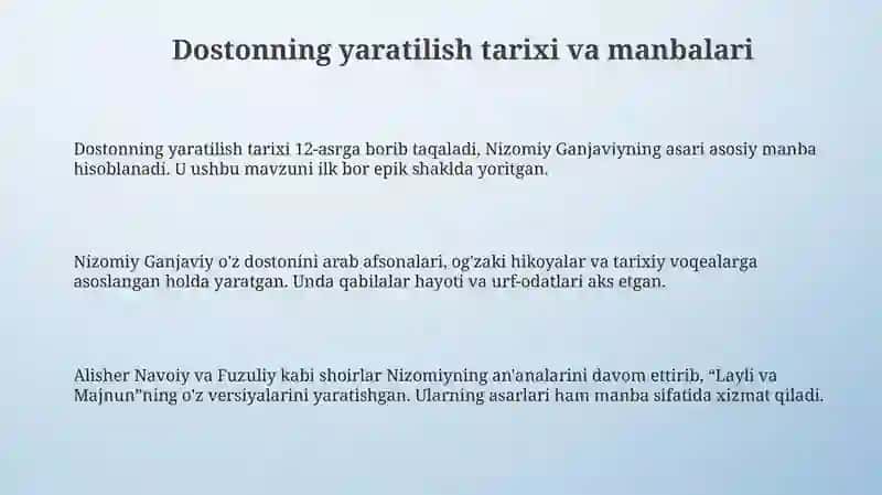 Layli va Majnun tahlili 3