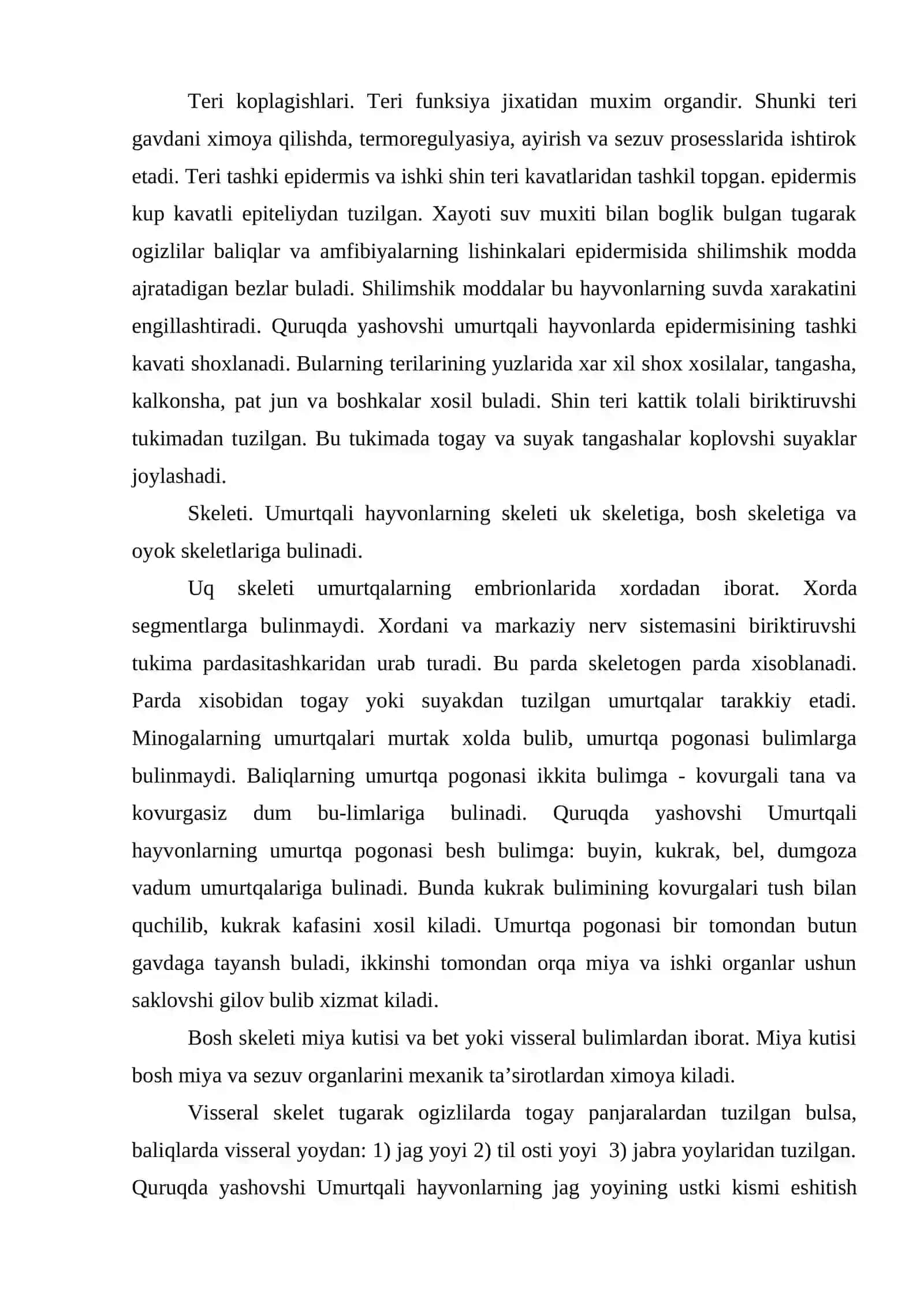 Umurtqalilar kenja tipi 3
