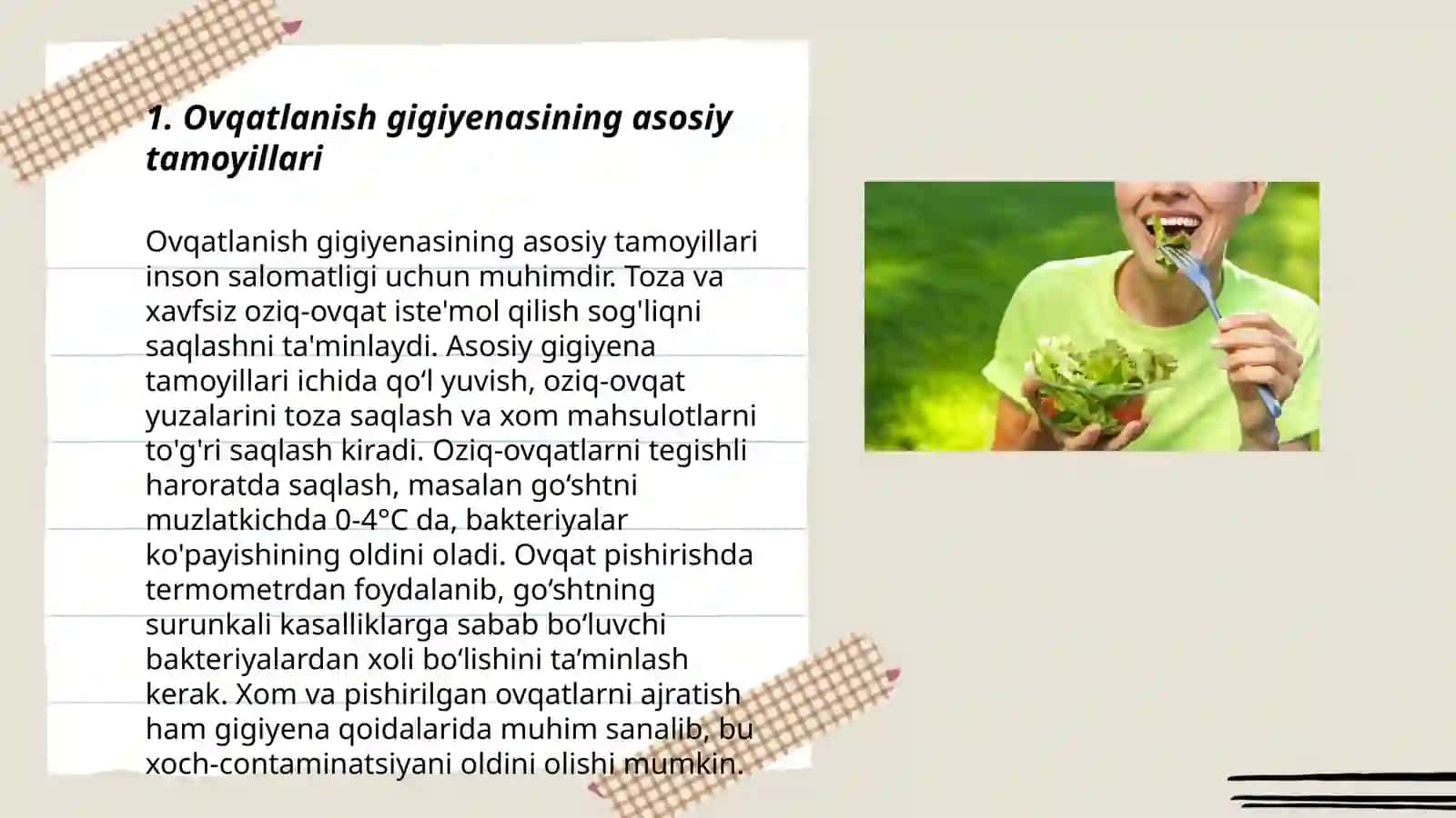 Ovqatlanish gigiyenasi 3