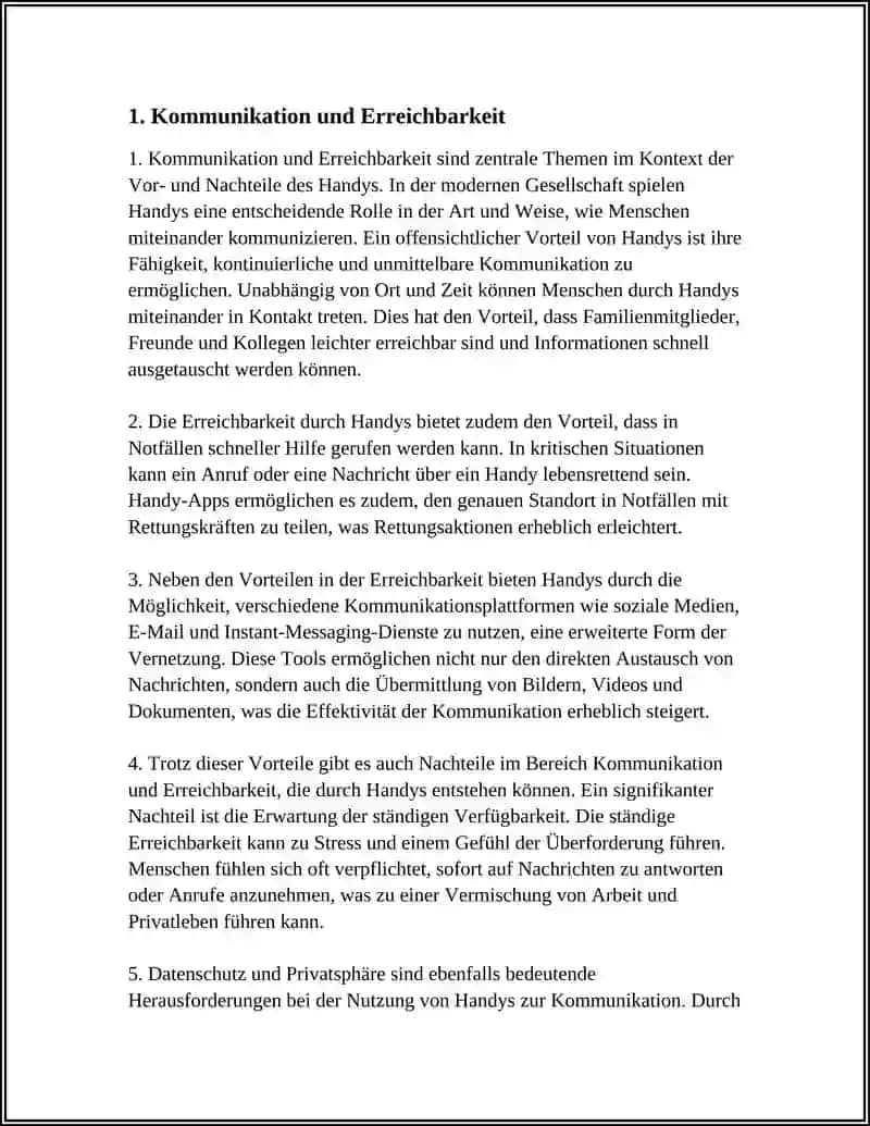 VORTEILE UND NACHTEILE DES HANDYS 3