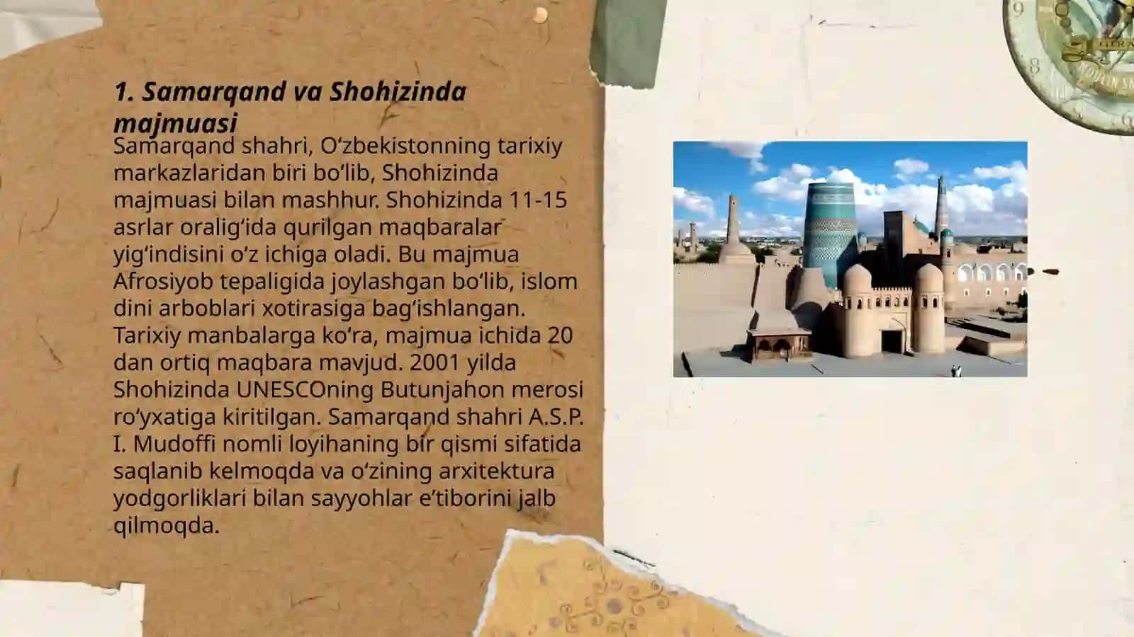 Samarqand va Shohizinda majmuasi 3