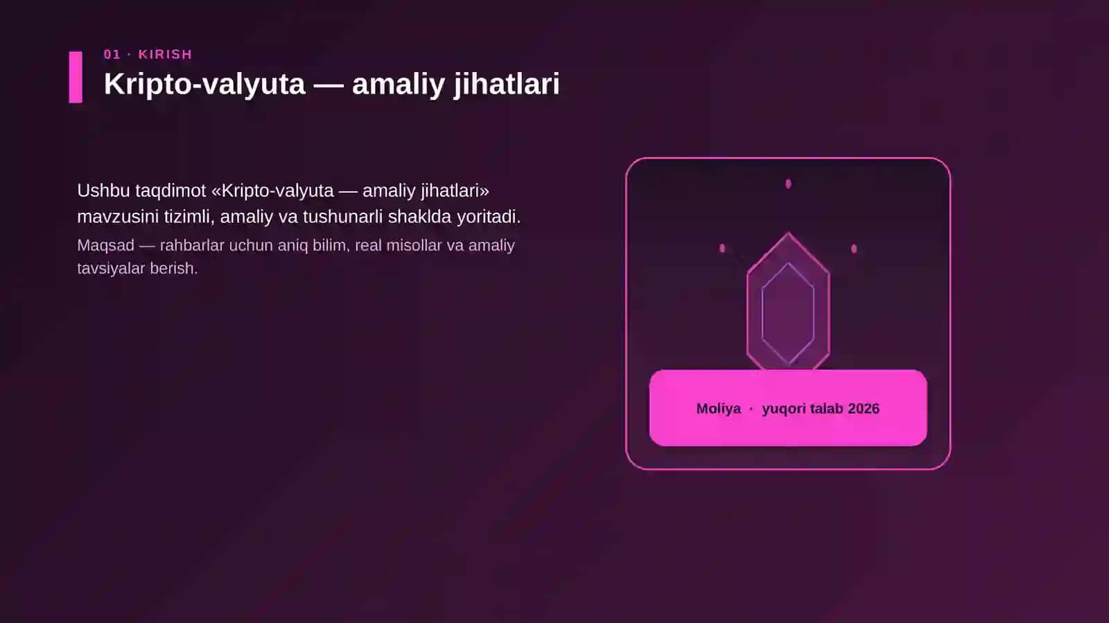 Kripto-valyuta — amaliy jihatlari 3