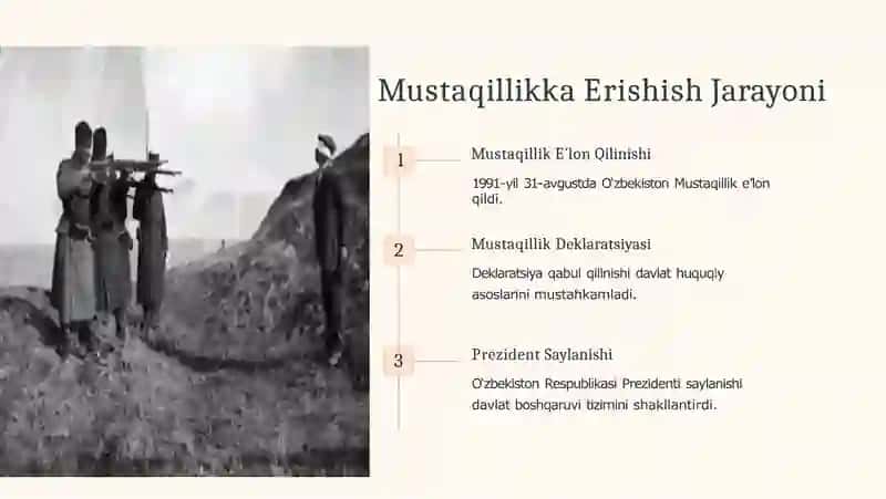 Mustaqil O‘zbekiston Respublikasi tashkil topishining tarixiy ahamiyati 3