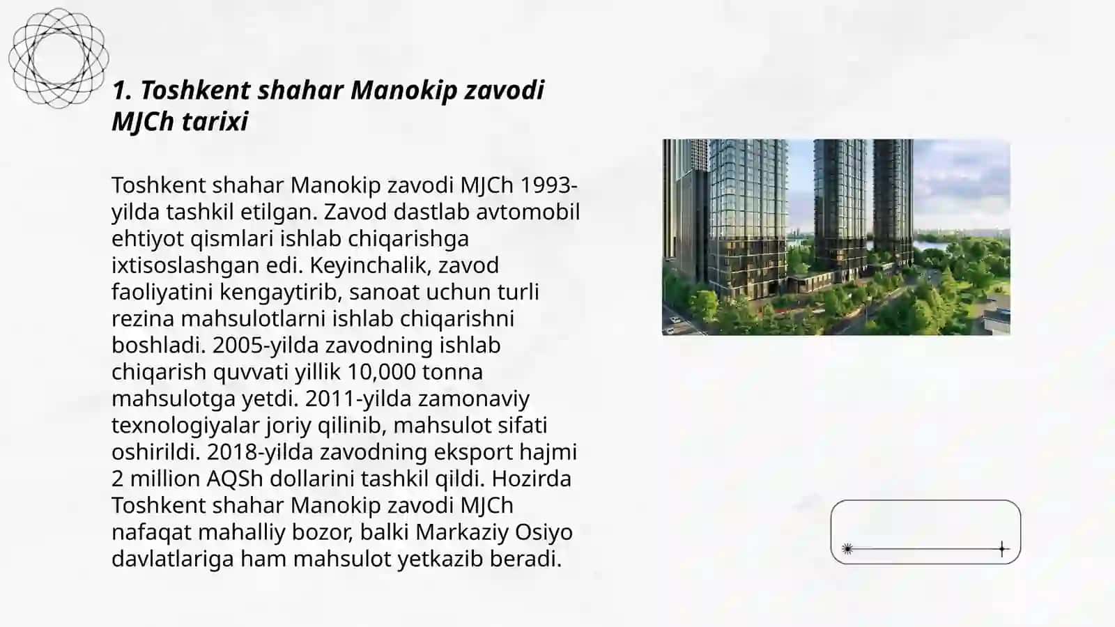 Toshkent shahar Manokip zavodi MJCh 3