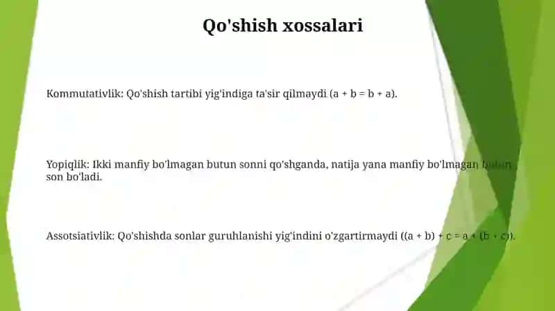 Nomanfiy butun sonlar toʻplami 3