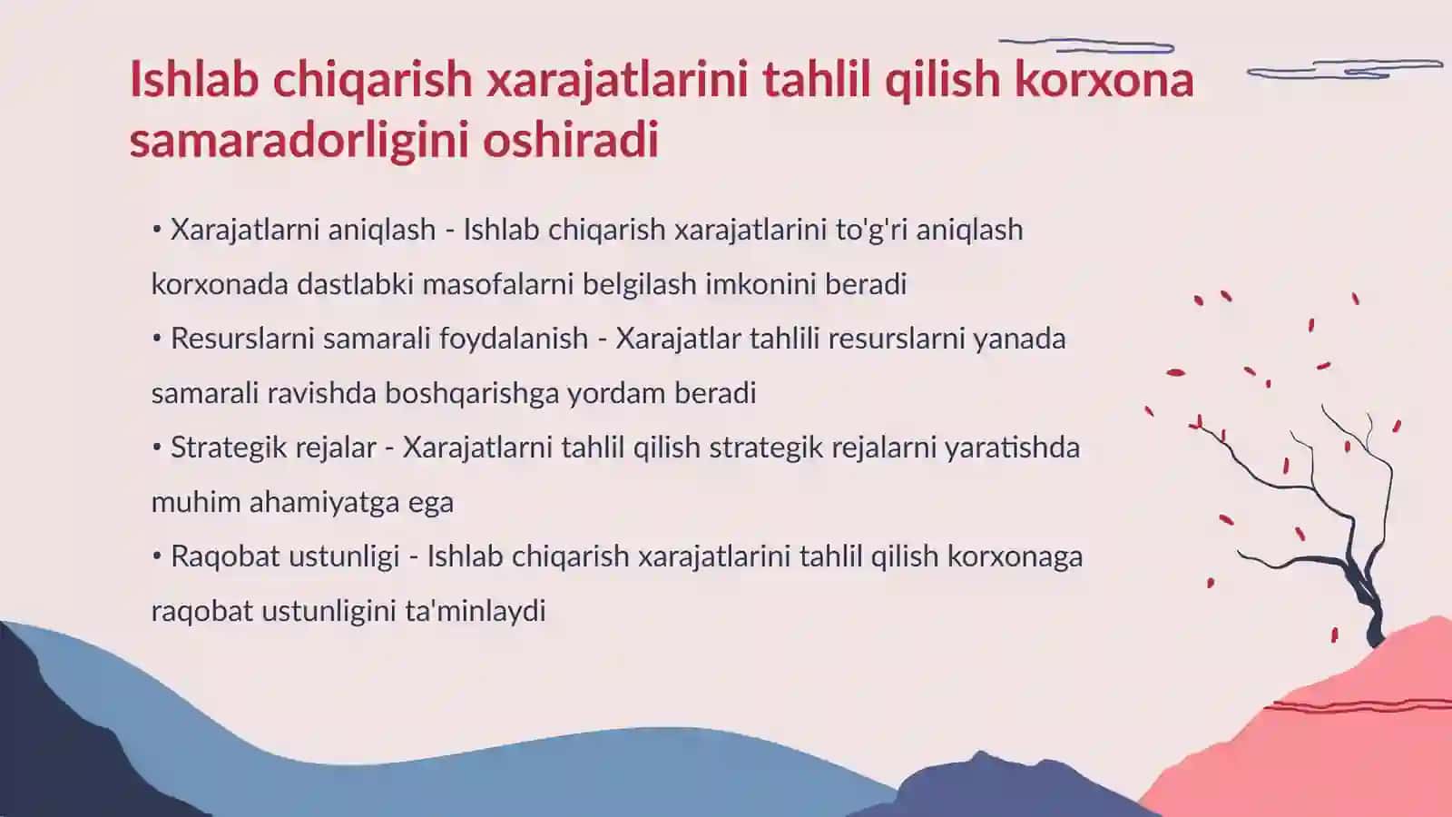 Ishlab chiqarish xarajatlari 3