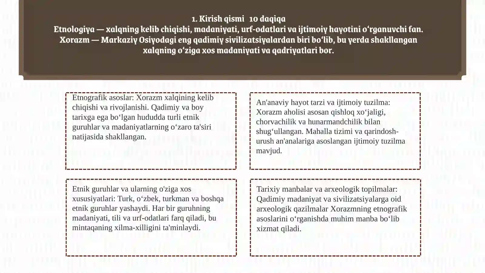 Xorazm xalqining etnologiyasi 3