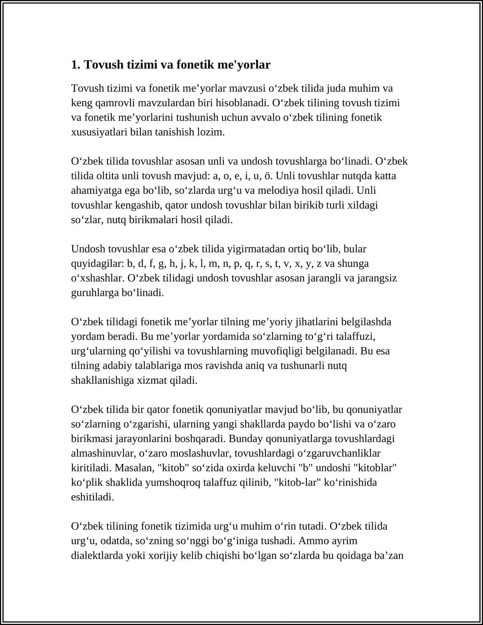 O'ZBEK ADABIY TIL ME'YORLARI 3