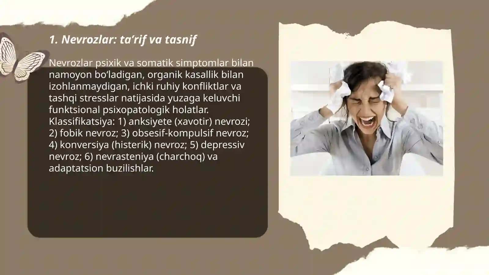 Nevrozlar va himoya mexanizmlari 3