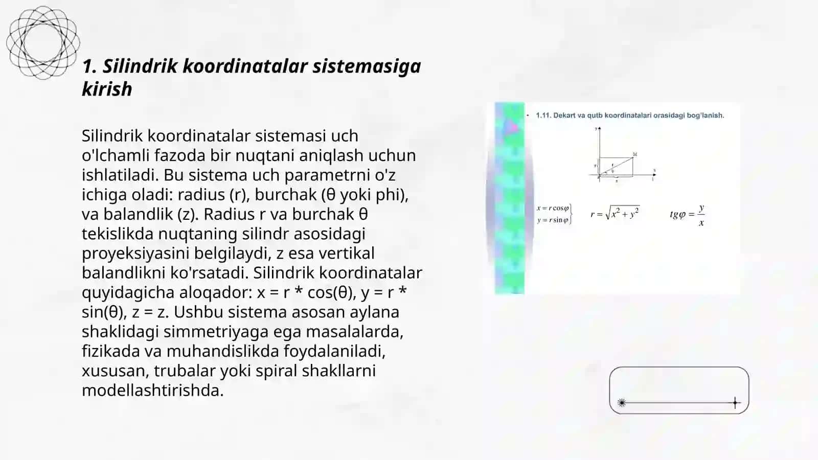 Silindrik va sferik koordinatalar sistemasida uch karrali integral 3