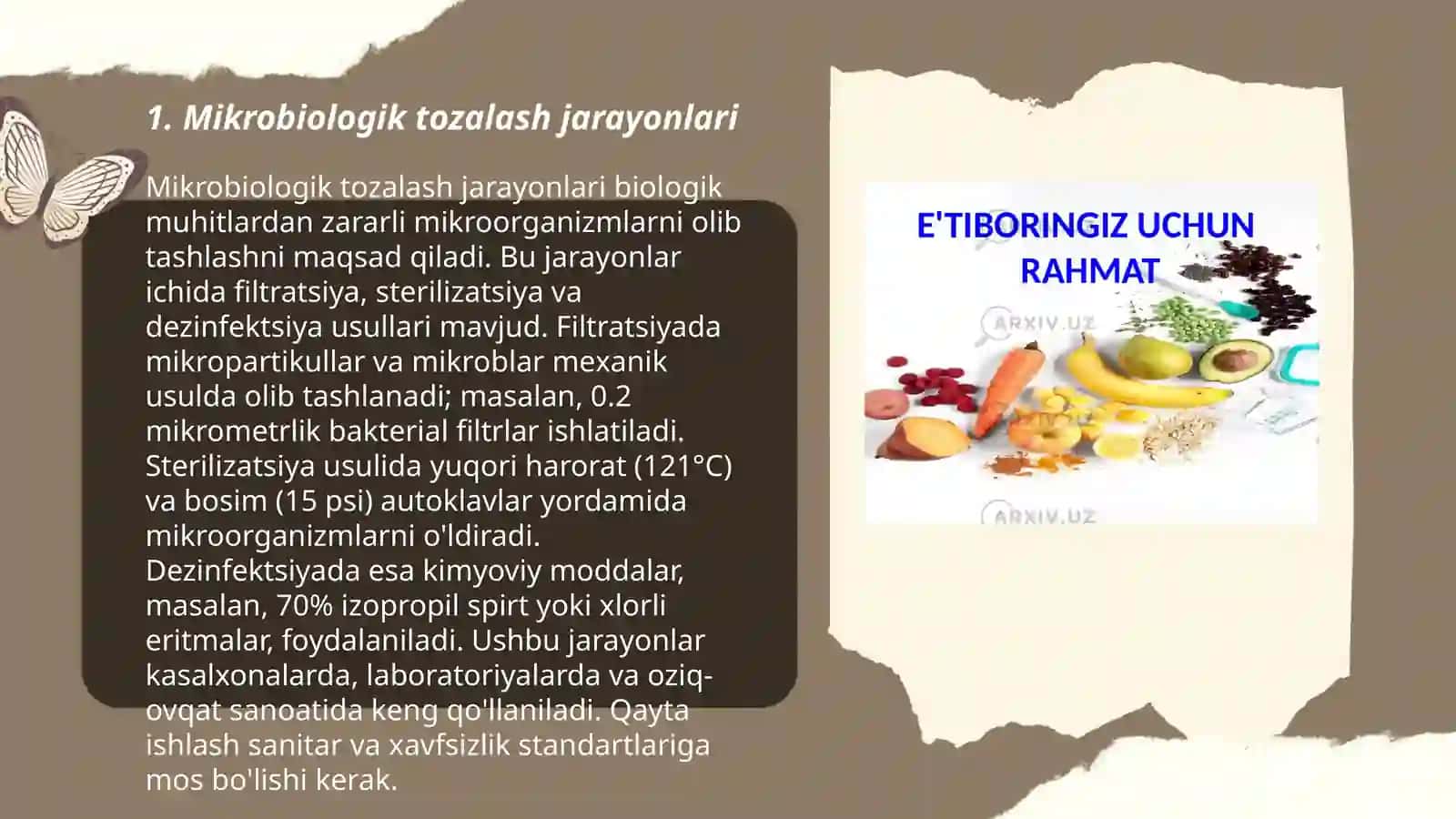 Mikrobiologik tozalash jarayonlari 3