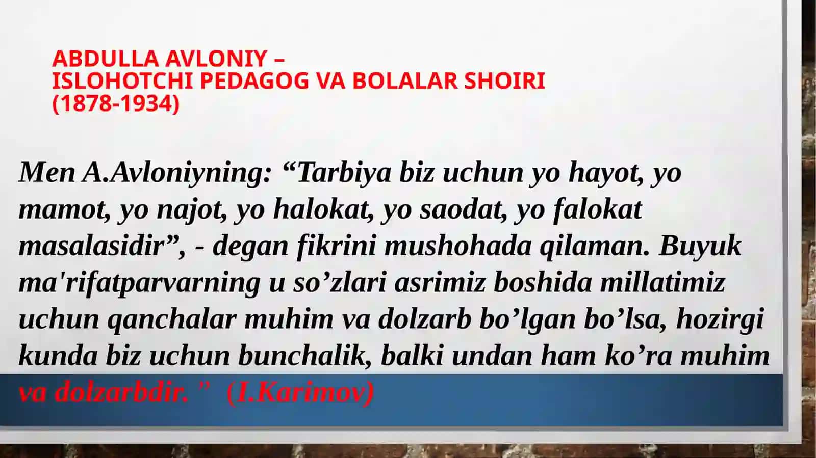 XIX-XX asr o’zbek bolalar adabiyotida yetakchi g’oyalar 3