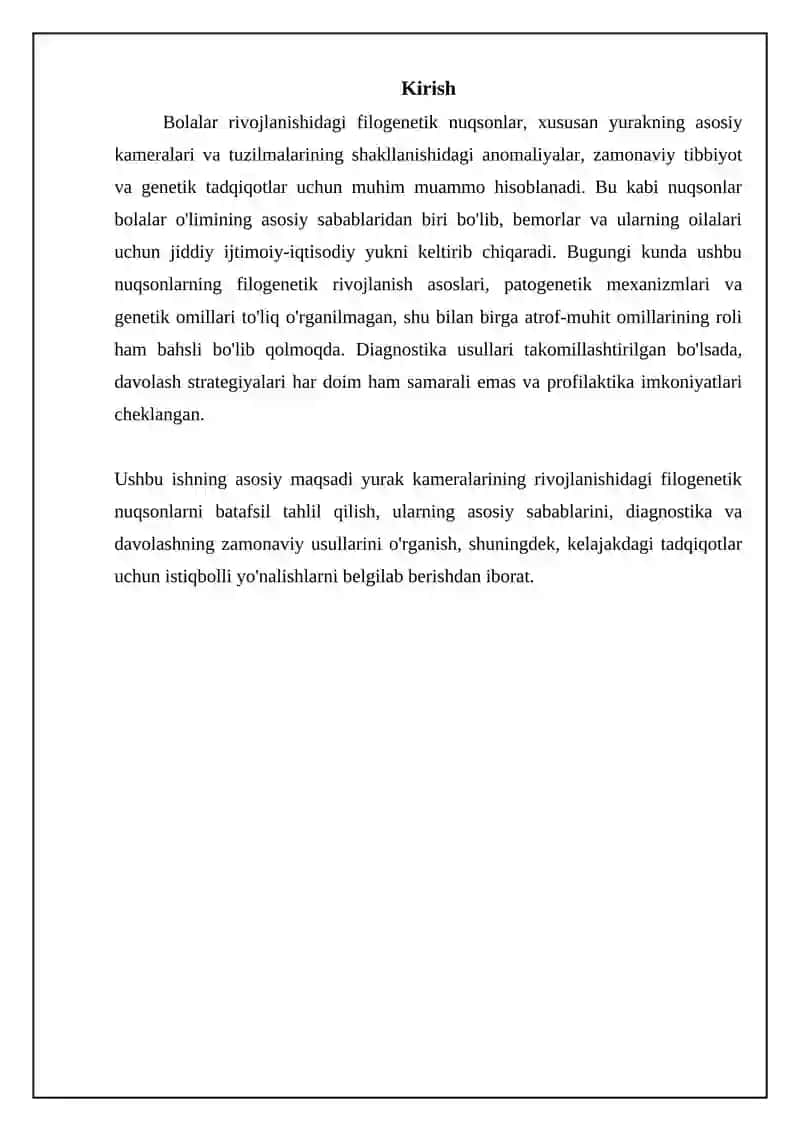 Odamda rivojlanishning filegenetik nuqsonlari 3
