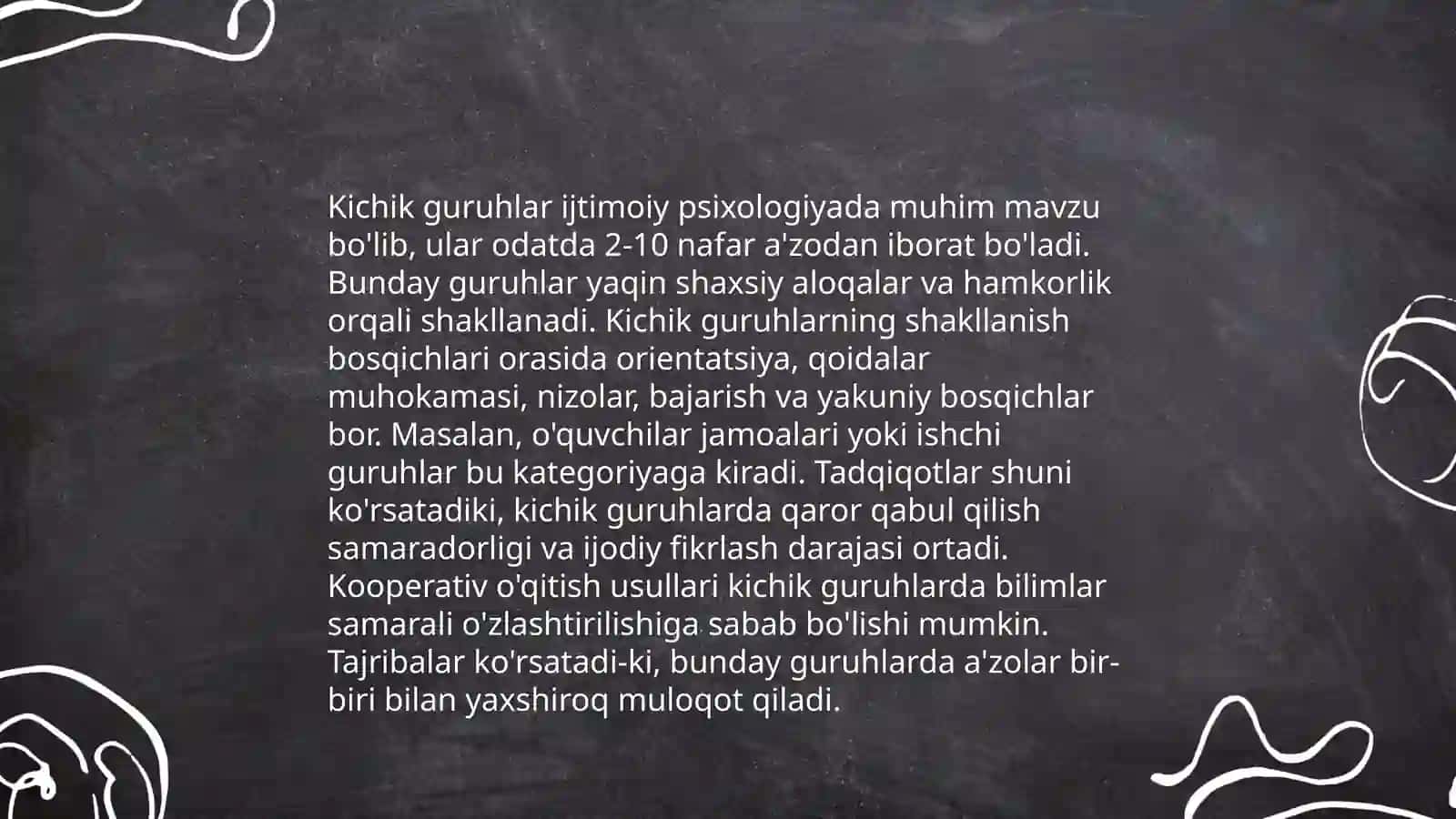 Kichik guruhlar psixologiyasi 3