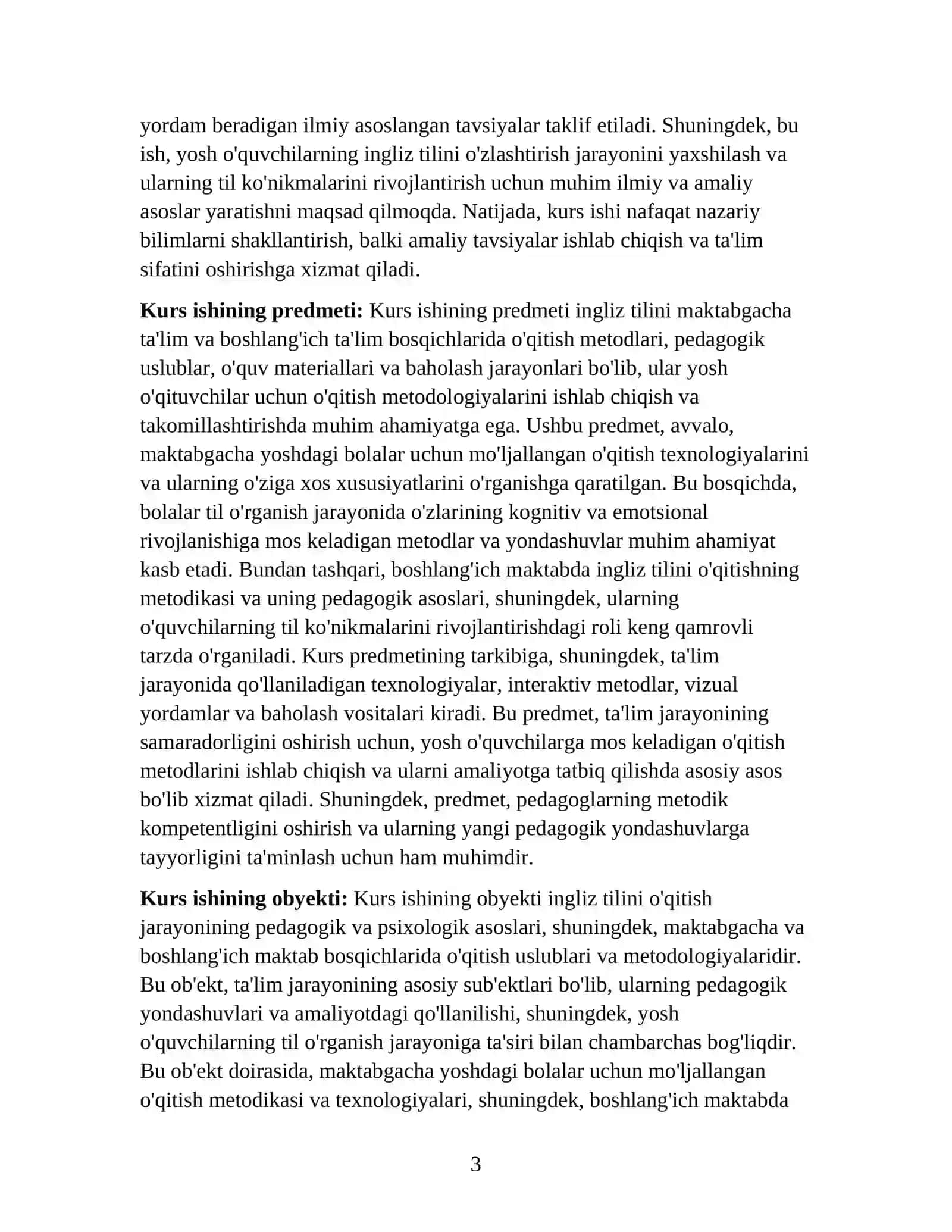 Similarities and Differences in Teaching English at Kindergarten and Primary School 3