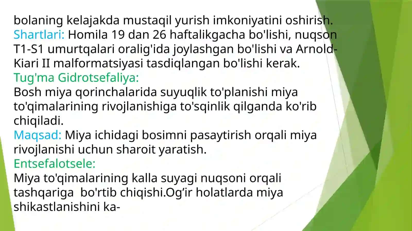 Fetal (homilaichi) neyroxirurgiya 3
