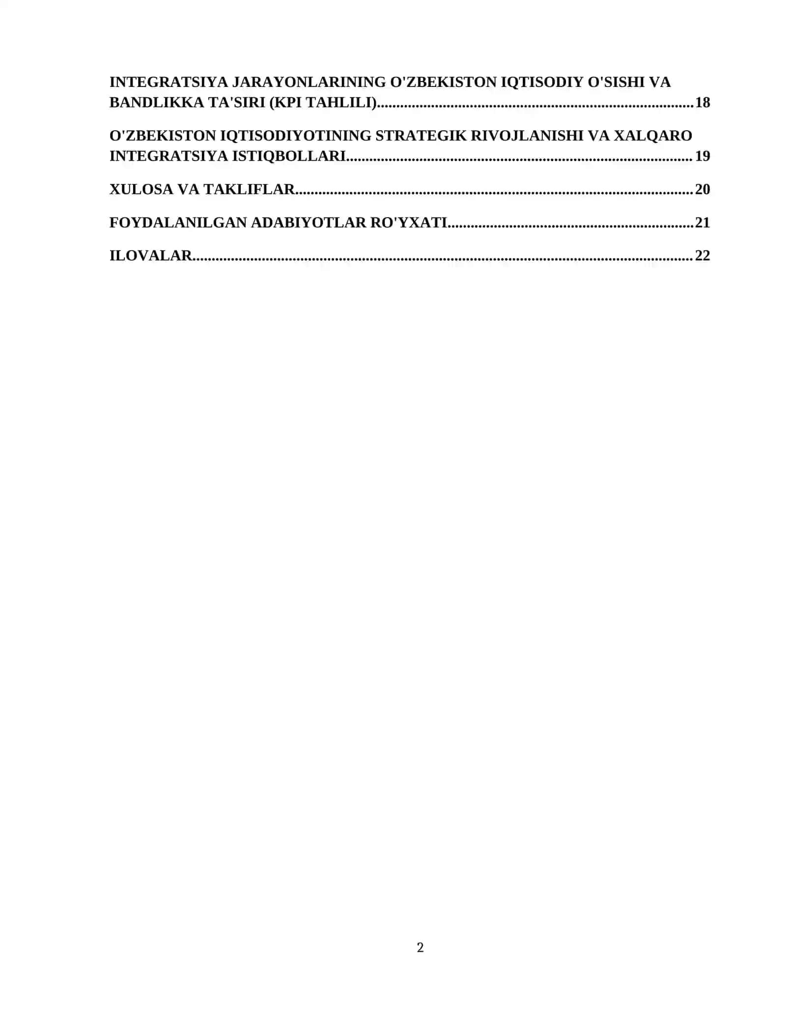 Xalqaro iqtisodiy integratsiya, uning mazmuni va shakillari 3