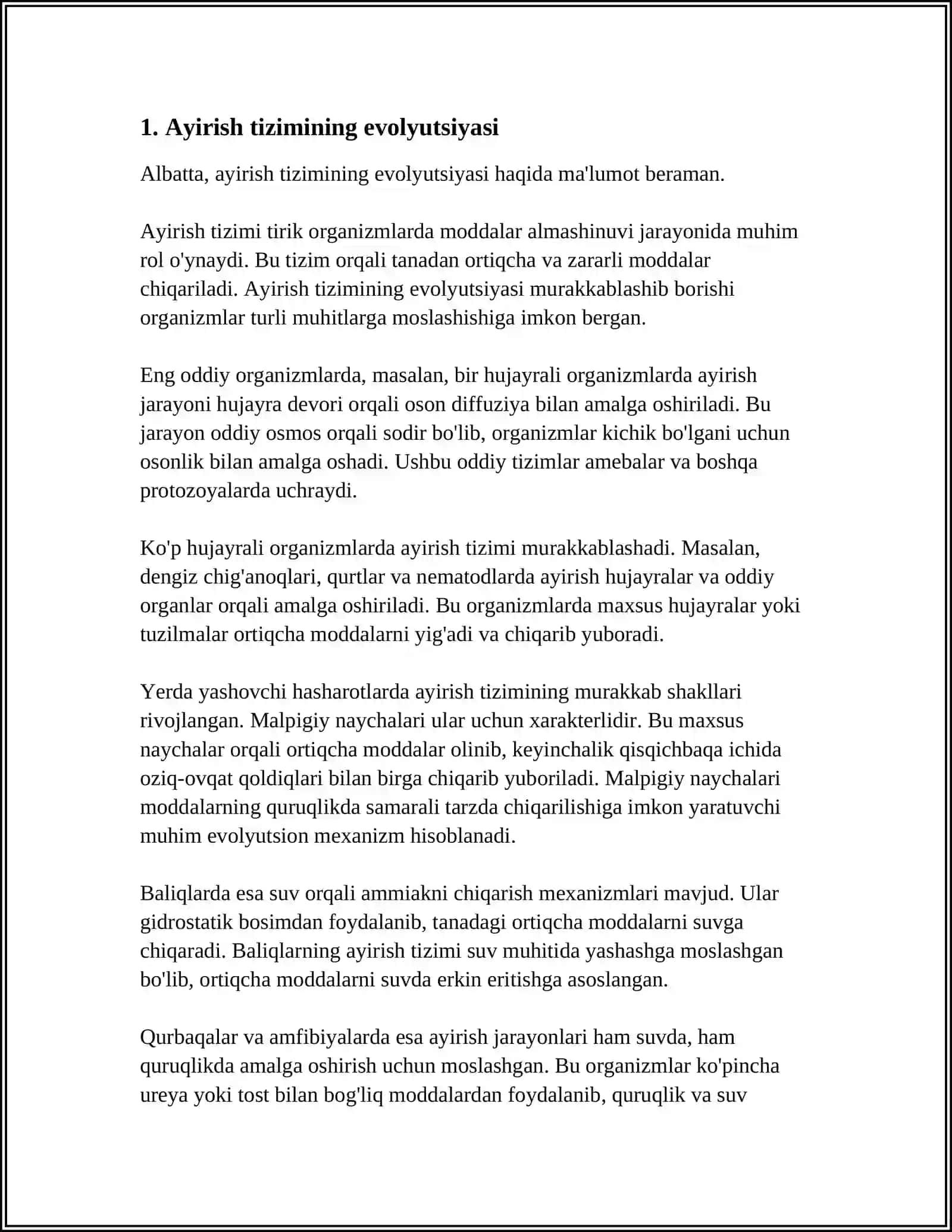 AYIRISH TIZIMI ONTO- FILOGENEZI 3