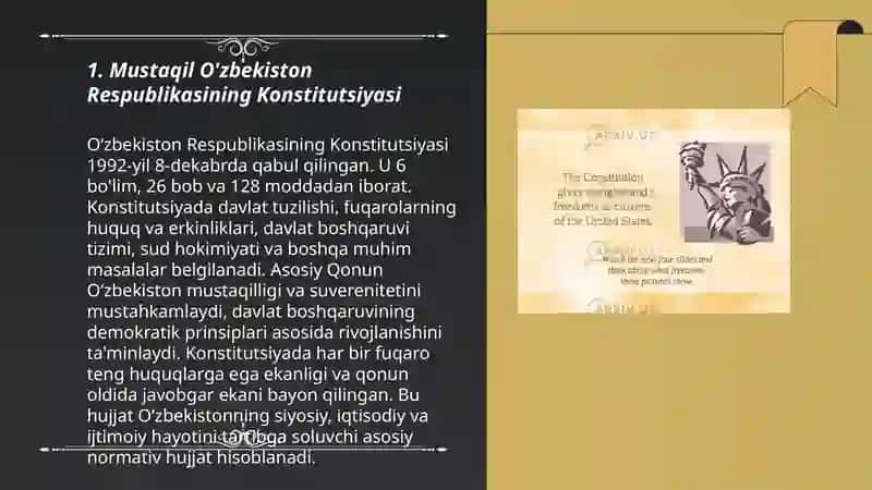Mustaqil O'zbekiston davlati va huquqi 3