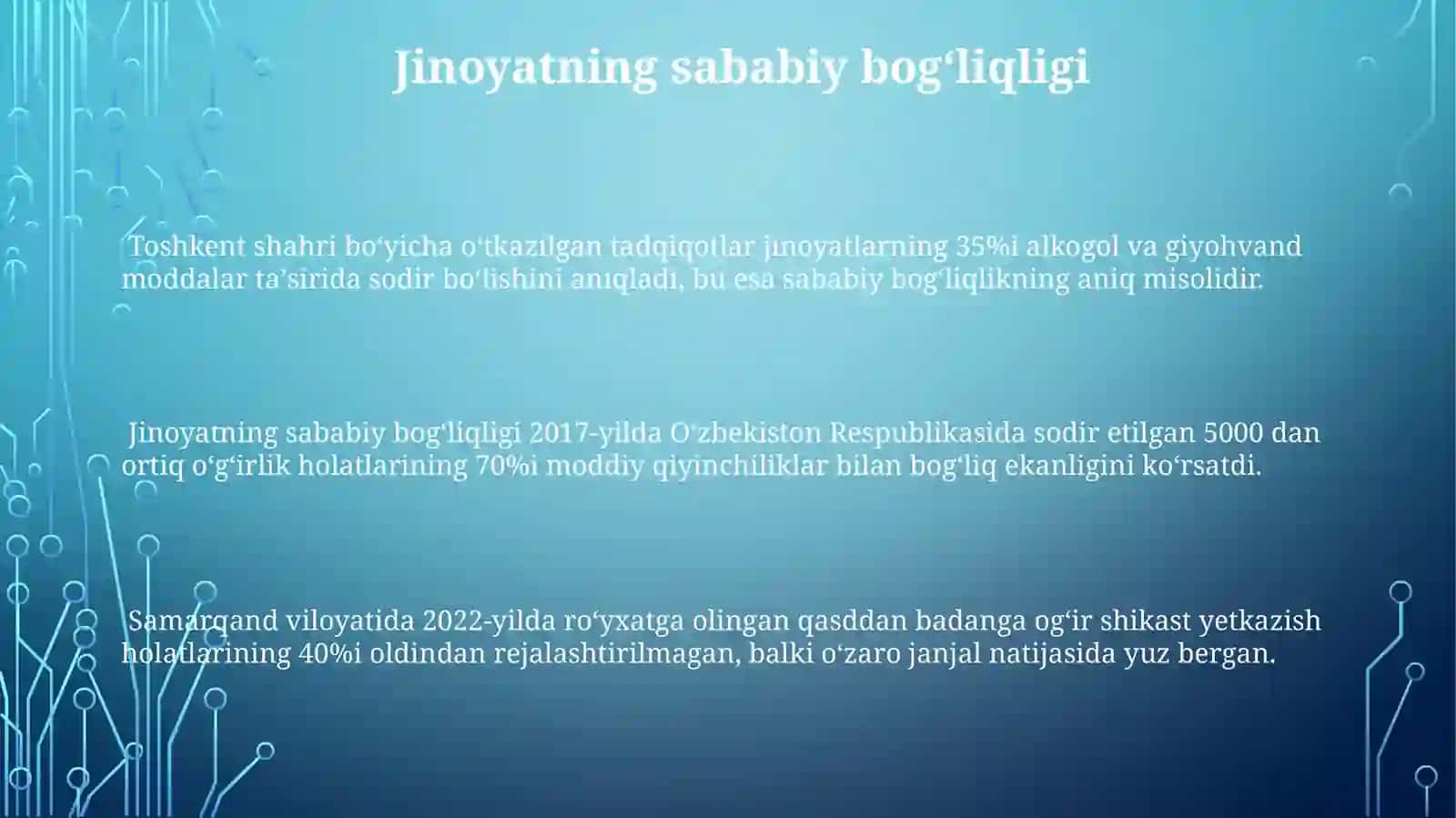 Jinoyatning obektiv tomoni 3