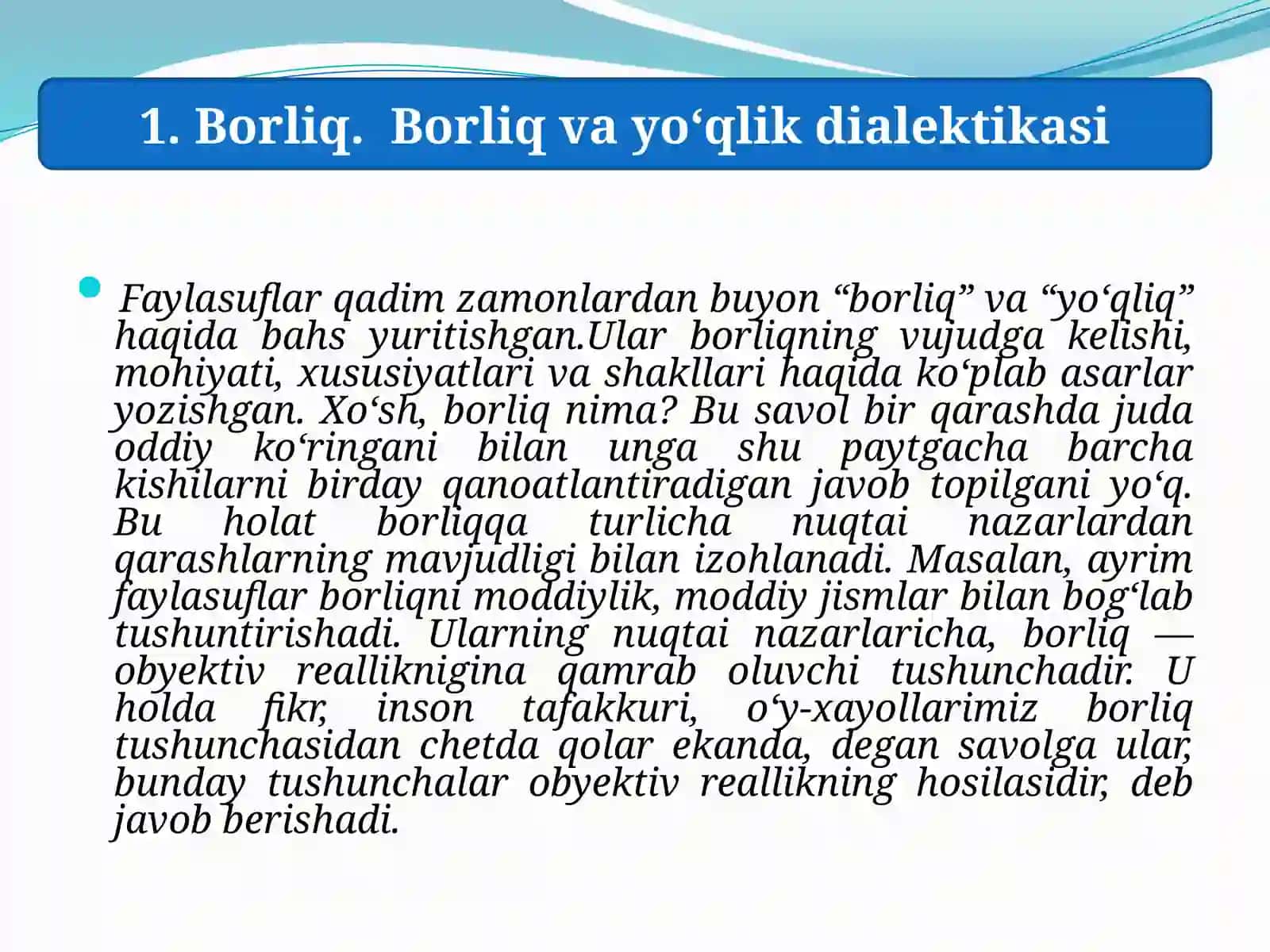 Borliqfalsafasi 3
