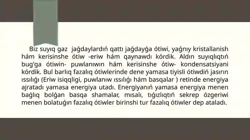 Fazalıq ótiwler 3