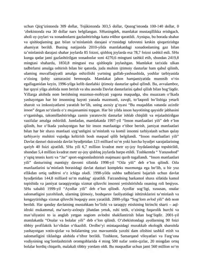 O`zbekiston Respublikasidagi ijtimoiy o`zgarishlar 3
