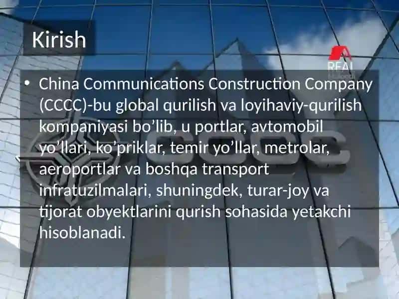 China Communications Construction Company (CCCC) 3