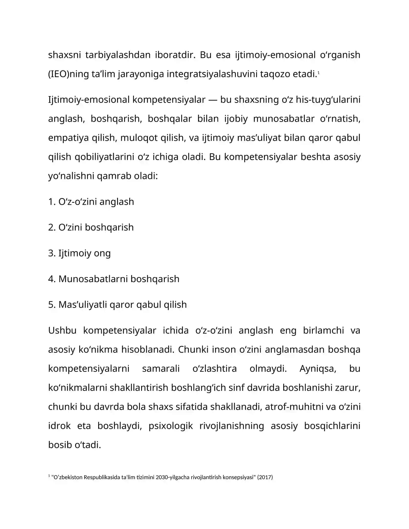 Boshlang‘ich sinf o‘quvchilarining ijtimoiy-emosional kompetensiyalari 3
