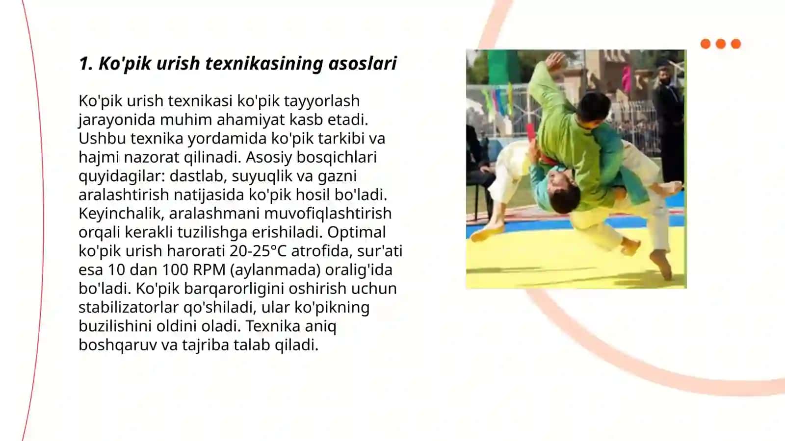 Ko'pik urish texnikasi 3