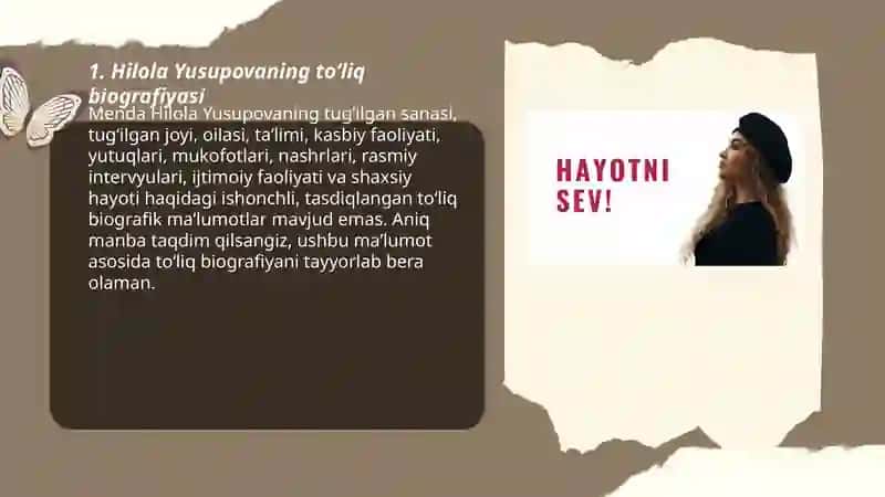 Hilola Yusupova biografiyasi 3