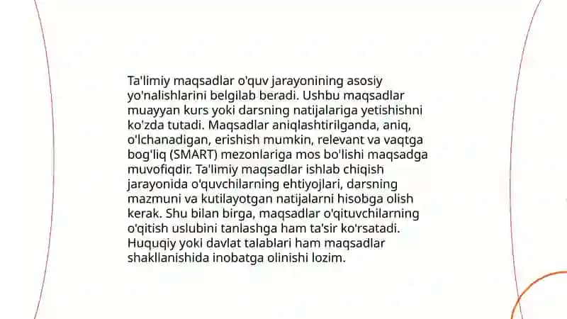 Ta'limiy va nazorat darslarini tashkil etish 3